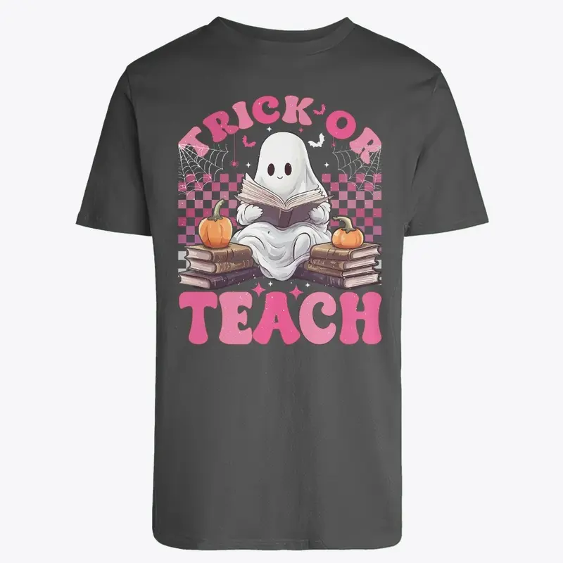 Trick or Teach Ghost Halloween Shirt