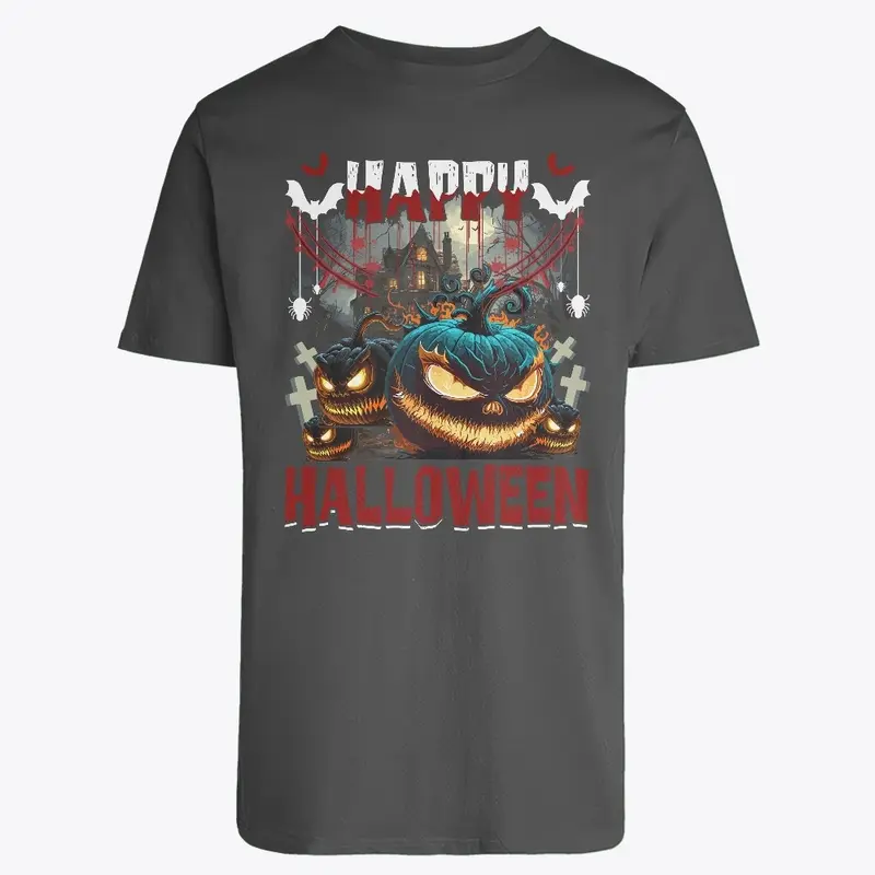 Spooky Happy Halloween Pumpkin Shirt